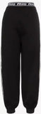 Logo Band Sequin Stripe Track Pants
