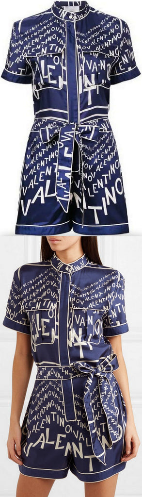 Logo Printed Playsuit