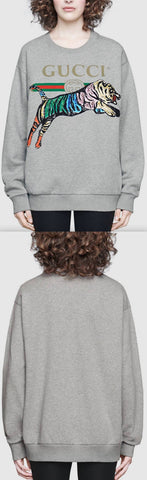 Oversize Sweatshirt with Tiger