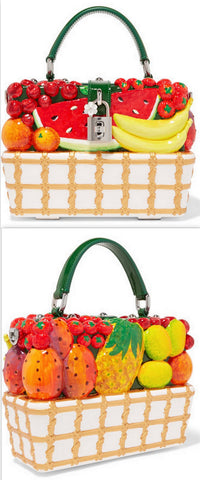 Fruit-Embellished Tote