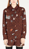 Catogram Motif Printed Long Sleeve Shirt