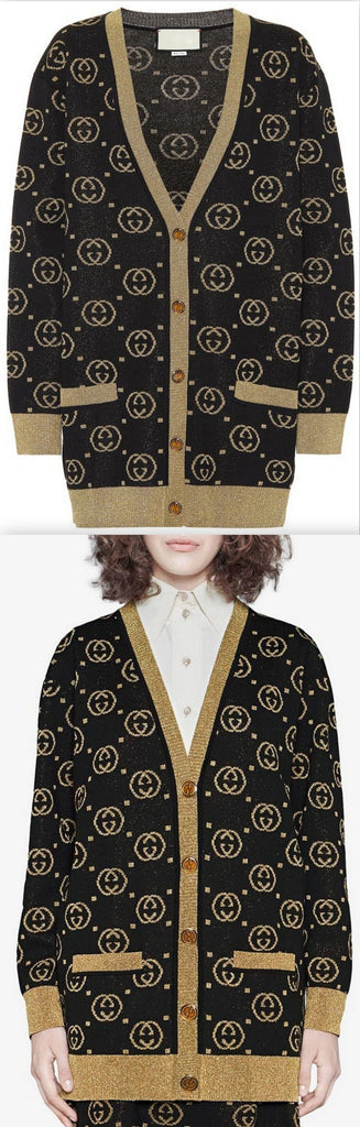 Wool-blend GG Intarsia Cardigan