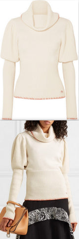 Ribbed-Knit Turtleneck Sweater