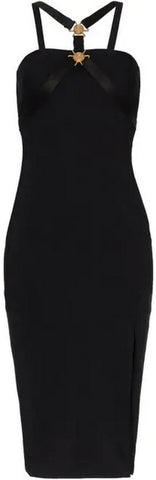 Medusa Medallion Ribbon Dress | DESIGNER INSPIRED FASHIONS