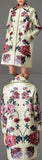 Floral Print Jacquard Coat