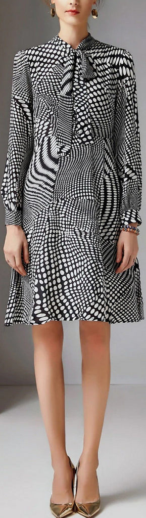 Printed Silk Dress