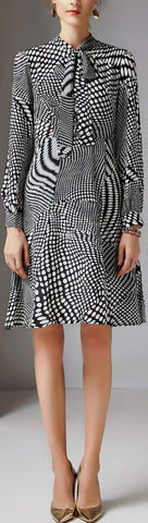 Printed Silk Dress