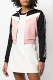 Paneled Track Jacket, Pink