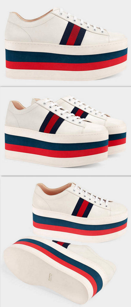 Leather Platform Sneaker | DESIGNER INSPIRED FASHIONS
