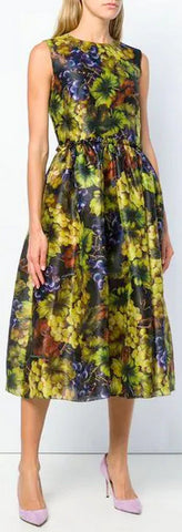Grapes Print Dress