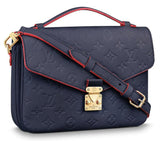 Pochette Metis Monogram Bag - Black, Blue with Red, Dark Rose, Papyrus