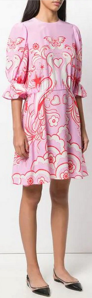 Phoenix Print Dress