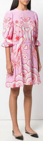 Phoenix Print Dress