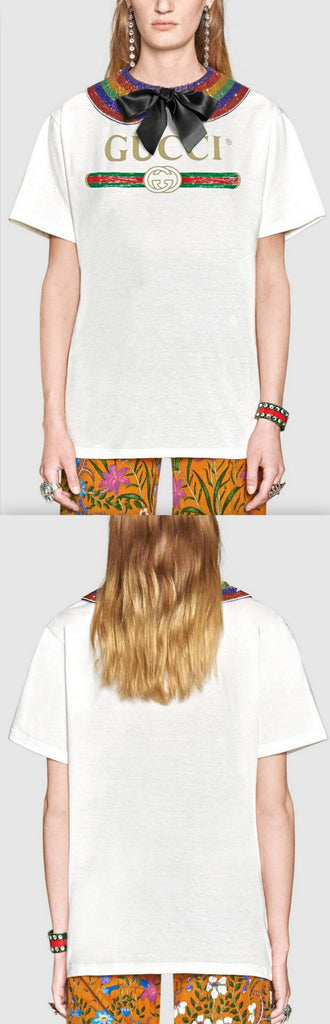 Oversize Collared T-shirt with Logo | DESIGNER INSPIRED FASHIONS