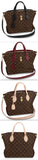 Flower Zipped MM Monogram Tote - Black, Bordeaux/Red, Beige