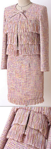 Fringed Tweed Suit