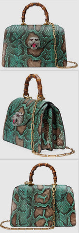 Python Top Handle Bag | DESIGNER INSPIRED FASHIONS