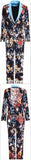 Multi Mixed Print Cropped Blazer & Pant Set