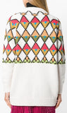 Geometric Intarsia Cardigan