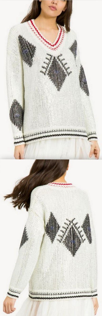 Sweater With Mini Crystals