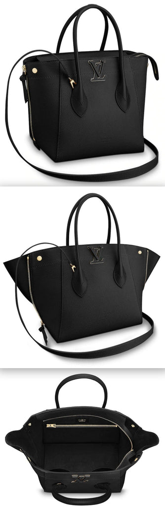 Freedom Leather Handbag, Black