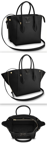 Freedom Leather Handbag, Black