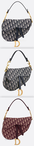 Oblique Saddle Bag - Blue or Red