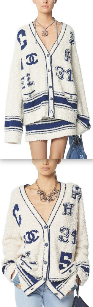 Logo Cardigan Sweater | DESIGNER INSPIRED FASHIONS