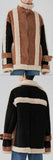 Faux-Suede and Shearling Patch Bomber Jacket