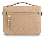 Pochette Metis Monogram Bag - Black, Blue with Red, Dark Rose, Papyrus