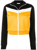 Paneled Track Jacket, Yellow