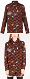 Catogram Motif Printed Long Sleeve Shirt