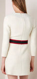 Web-Trim Mini Dress