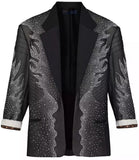 Embroidered Oversized Blazer