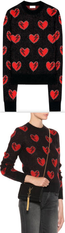 Heart Cashmere Wool Sweater