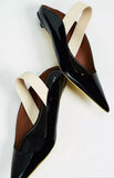 20mm Patent Leather Slingback Flats