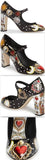 Button Card Print Mary Jane Pumps