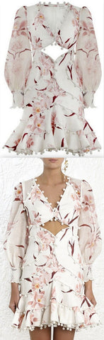 Corsage Bauble Mini Dress