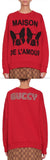 Oversize Sweatshirt with Bosco and Orso, Red