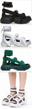 Hiking Spartan Sandals - Black, White, Green, White and Grey