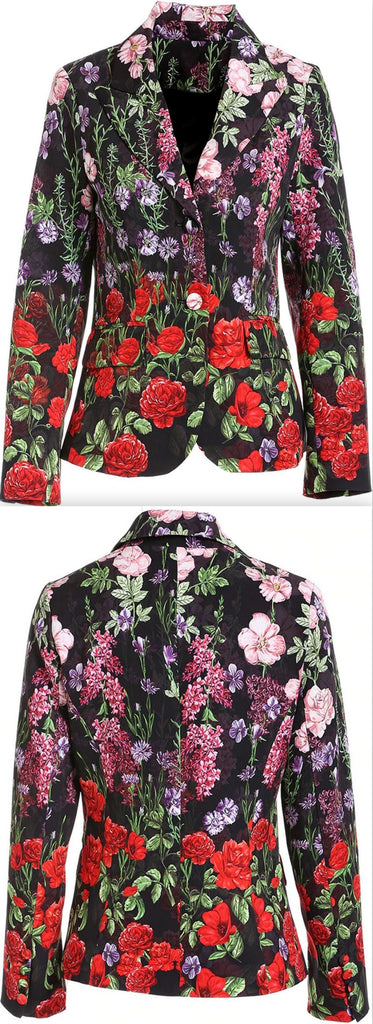 Floral Print Blazer | DESIGNER INSPIRED FASHIONS