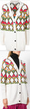 Geometric Intarsia Cardigan
