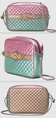 Laminated leather Small Shoulder Bag