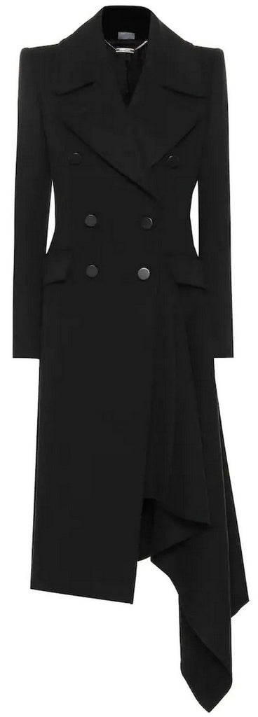 Asymmetrical Double-Breasted Coat | DESIGNER INSPIRED FASHIONS