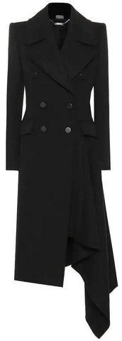 Asymmetrical Double-Breasted Coat | DESIGNER INSPIRED FASHIONS