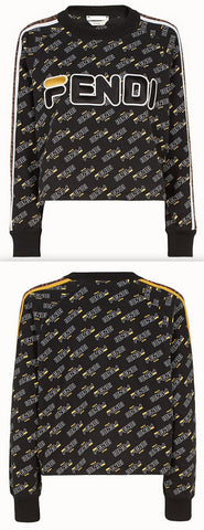Black Cotton Sweatshirt