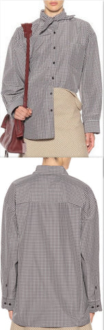 Cotton Elongated Collar Shirt