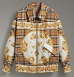 Archive Scarf Print Harrington Jacket