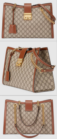Padlock GG Supreme Canvas Shoulder Bag