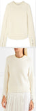 Crystal Embellished Sweater, White